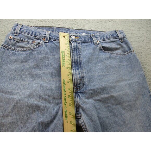 VTG Y2K Levi's Jeans Men's 38x32 Blue 505 Regular Straight Leg Denim Pants - Picture 4 of 9